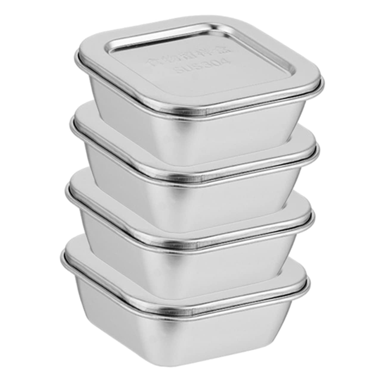 Amazon|4 個の金属容器バルク食品ステンレス弁当箱食品サンプル Amazon|4 個の金属容器バルク食品ステンレス弁当箱食品サンプル